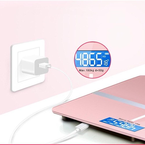 USB Smart Electronic Weight Scale Smart Health Scale Solid Color Household Preci - Picture 18 of 28