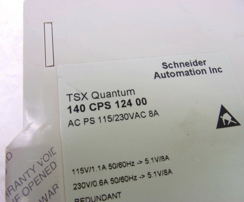 Schneider 140 CPS 124 00 Power Supply Module 115/230 VAC ~ CORNER BROKEN OFF ~ - Picture 4 of 8