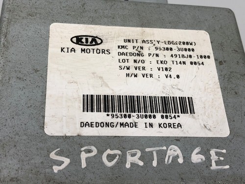 2015 Kia Sportage Original Control Computer Module unit 95300 3U000 - Picture 2 of 6