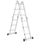 12.5' 12-Step Multi Purpose Step Platform Aluminum Folding Scaffold Ladder 330Lb