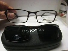 Revolution Eyeglass DEMO Frame W/ Magnet sun shade REV756  COCO 53-17-135 w/case