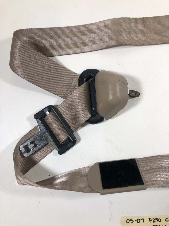 Ремень безопасности 1999 - 2007 FORD F250 F350 суперпрочный с двойной кабиной задний драйвер желтовато-коричневый - Изображение 2 из 4