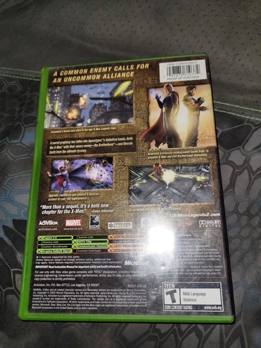 X-MEN Legends 2 Rise of Apocalypse (Microsoft Xbox 2004, 2005) No Manual, tested - Picture 3 of 4