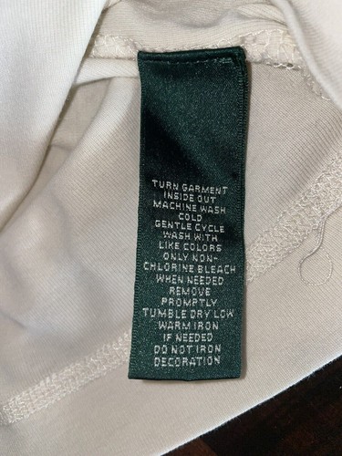 Ralph Lauren Jean Co. Elfenbein & braun Patch Ellbogen Reißverschluss Schulterpullover groß - Bild 9 von 10