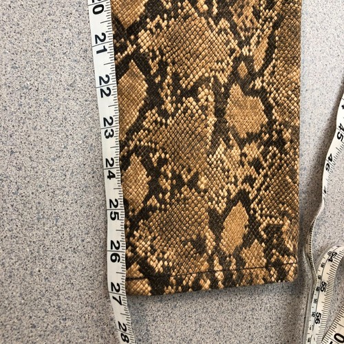 Frame Le High Skinny Crop Coated Python Snake Jeans Women Size 27 - Picture 8 of 8