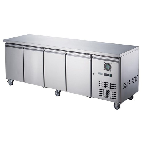 Commerial Counter Fridge Work Bench Fridge Stainless Steel Solid Doors 700 Depth - Picture 2 of 20