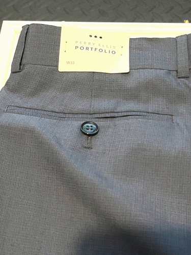 Perry Ellis Mens BlueTwill Slim Fit Stretch Two-Button Suit Jacket $375 NEW MSRP - Picture 10 of 15