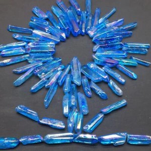 A-Lot-Titanium-Rainbow-Aura-Lemurian-Quartz-Crystal-Point-Healing-100g-10-20pcs