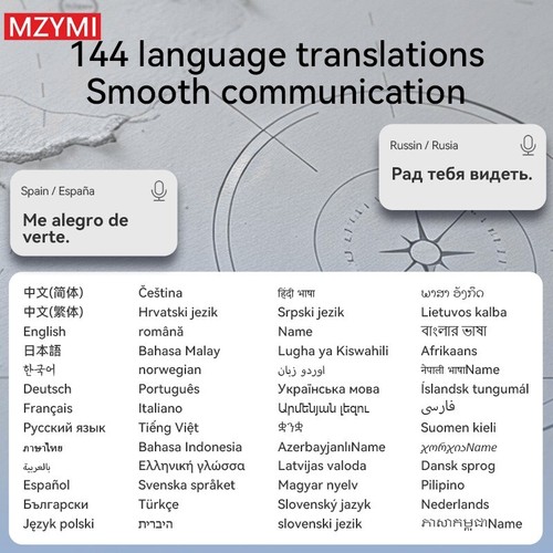 Bluetooth Translation Headset AI Smart Multi-Language Wireless in-Ear Earphones - Picture 2 of 31