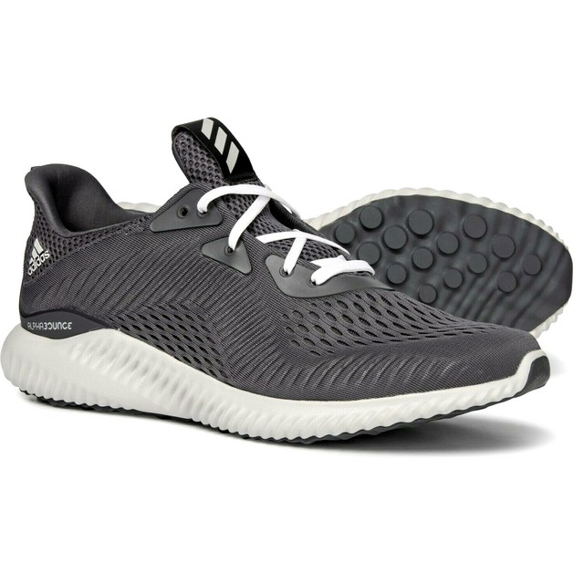 adidas Alphabounce EM Mens Db1090 Black Carbon Mesh Running Shoes Size 7 for sale online | eBay