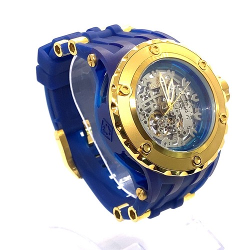 Invicta Subaqua Orologio Automatico Uomo - 52mm, Oro, Blu, Trasparente (EPJ020542) - Foto 2 di 12