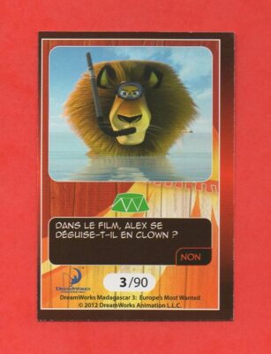 Karte Cora Dreamworks 2012 Nr. 3/90 - Alex (A7064)