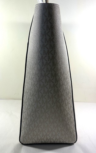 Michael Kors Vincent Large North South MK Logo Gold Tote Bag with Pouch - Picture 5 of 12