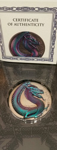 10 Mark Germania Beasts - Silver Fafnir Geminus Ultra 2 oz Silber BU