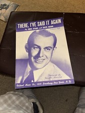 There, I've Said It Again 1941 Sheet Music By Redd Evans And Dave Mann