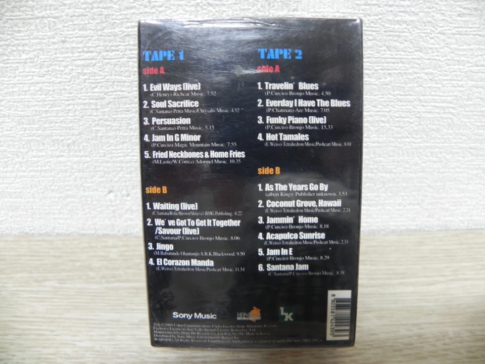 Santana - Fried Neckbones & Home Fries 2001 KOREA 2 Cassette Tape / SEALED NEW - Image 3 of 4