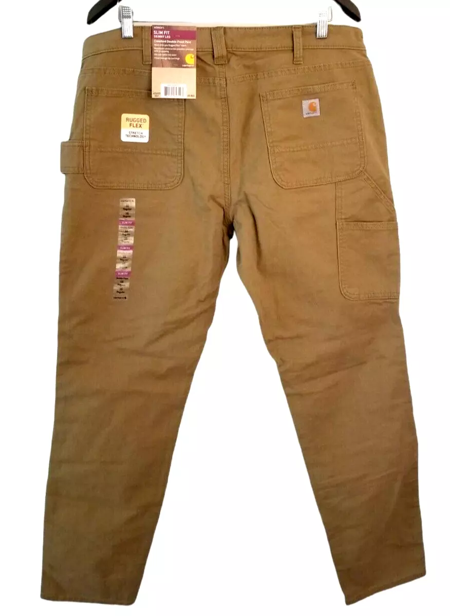 Carhartt women's slim fit deals crawford double front pant