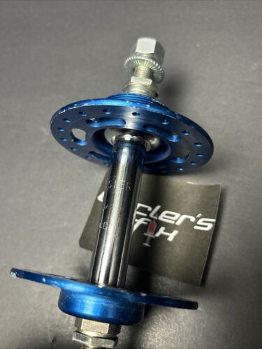 NOS Pelissier 36H High Flange Chrome Anodized Freewheel Bmx Track Hub Set Campy - Picture 12 of 24