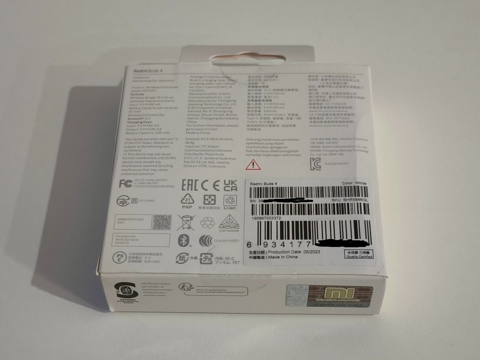 Thumbnail - Xiaomi Redmi Buds 4 In-ear Ohrhörer Set - Weiß (bhr5846gl)