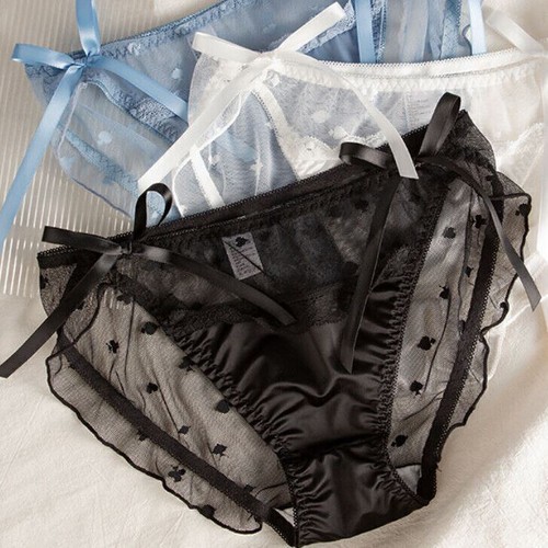 5 Packungen Set Unterwäsche Damen Frauen Satin Höschen Spitze transparent Slips Französisch sexy - Bild 4 von 14