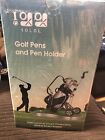 10L0L Golf Pen Holder w/3 Pieces Golf Club Pens Set Gifts Souvenirs New/sealed