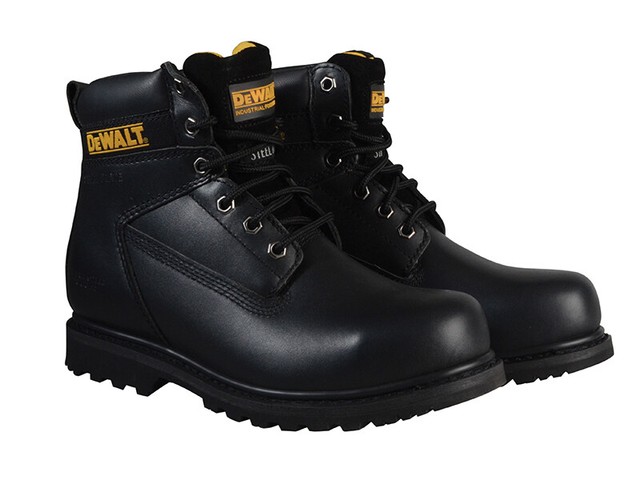 black dewalt boots