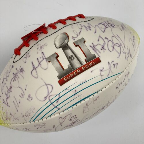 2017 Atlanta Falcons NFC Champs Team Signed Super Bowl LI Football PSA DNA COA - Picture 4 of 12