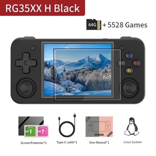 ANBERNIC RG35XX H Retro Handheld Game Console,3.5 Inch 64GB Card,5500+ Games - Picture 10 of 12