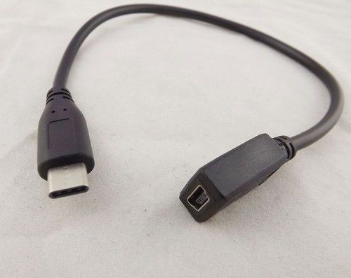 USB 3.1 Typ C Stecker auf Mini USB 2.0 Buchse Ladegerät Daten Sync Adapter Kabel - Bild 1 von 6