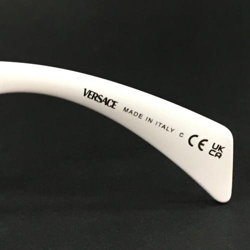 Versace Sunglasses MOD.4444-U 314/11 Thick White Gold Frames w/ Gray Lenses - Picture 12 of 12