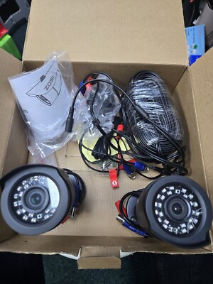 2x ZOSI 2AK-1062B-WS-US 2MP 1080p HD TVL Home Security Outdoor CCTV (ANZEIGE LESEN