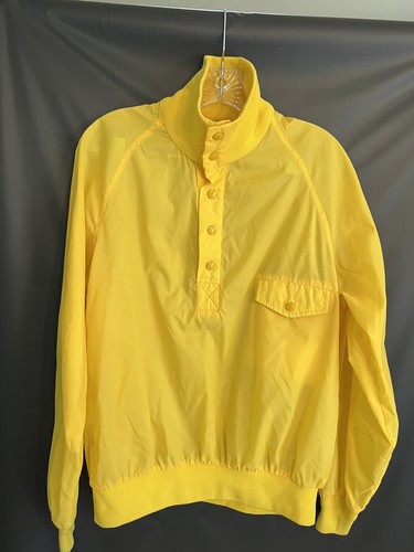 Vintage Lightweight Field & Stream Yellow Pull Over Windbreaker Men’s Medium - Picture 5 of 6