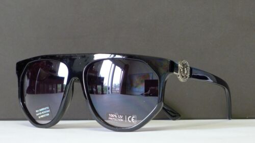 Retro Vintage Flat Top Oversized Aviator Womens Designer Sunglasses - Picture 6 of 8