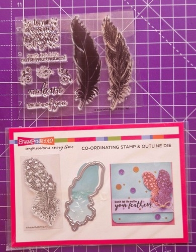 Fabulous Feathers 17-teiliges Schichtstempel-Set - Brandneu in Verpackung! - Bild 3 von 4