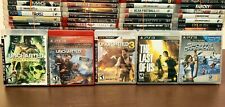 PS3 Playstation 5 Game Lot~ Uncharted 1 2 3 Trilogy Last Of Us Sports Champions