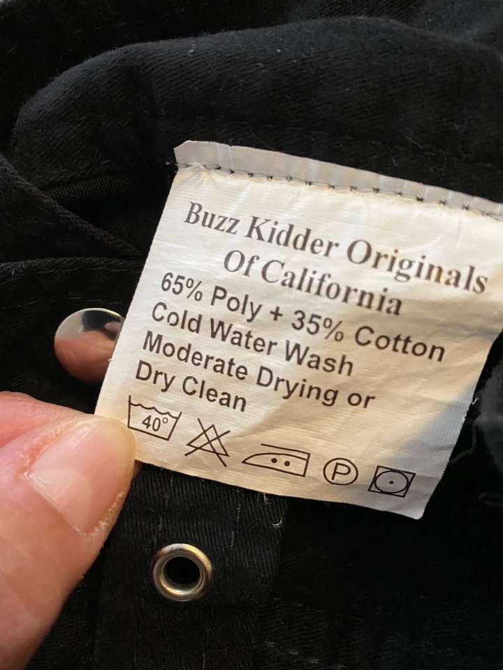 Falda escocesa Buzz Kidder Originals of California negra gótica/utilitaria/híbrida talla 34 Foto 3 de 4