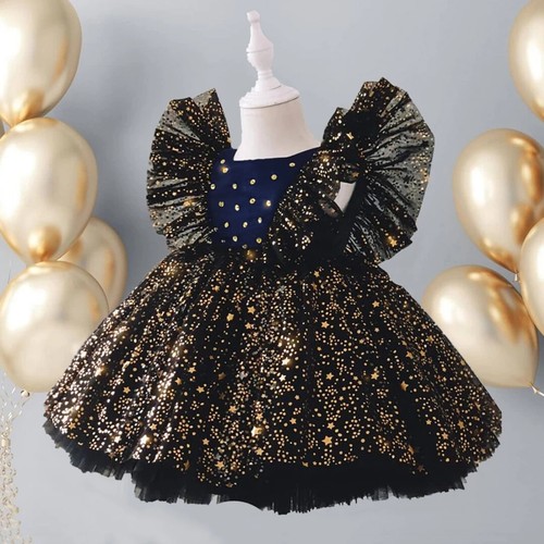 Baby Girl Party Gown Flower Dresses for Wedding 1-5 Years Birthday Kids Clothes - Picture 24 of 35