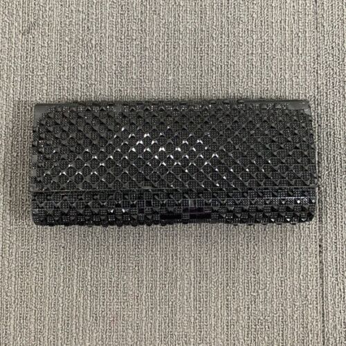 Call it Spring Convertible Clutch Crossbody Bag Small Black Studded Chain Strap - Picture 4 of 19