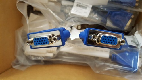 NEW DMS-59 Male to Dual VGA Female Computer Video Card Cable Adapter Splitter - Picture 3 of 4
