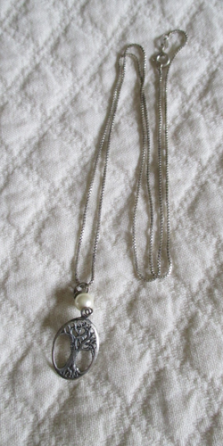 22" Chain Tree of Life Pendant .925 SIlver 10Y Marking - Picture 6 of 6