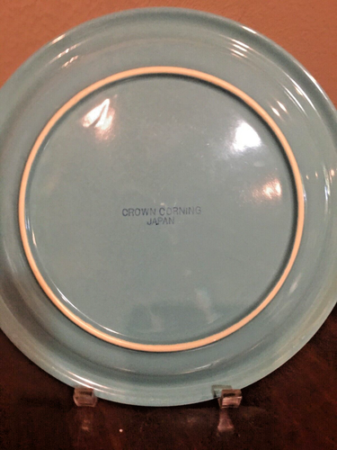 Crown Corning Japan SONORA TEAL Terracotta Dinner Plate ~ Multiple - Picture 3 of 3