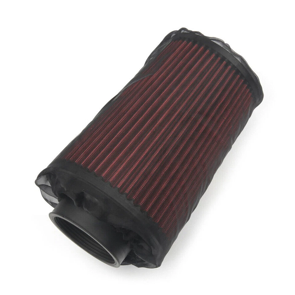 9" Auto Air Filter Protect Cover Dust Cloth For High Flow Air Intake Filter Long Foto 3 de 4