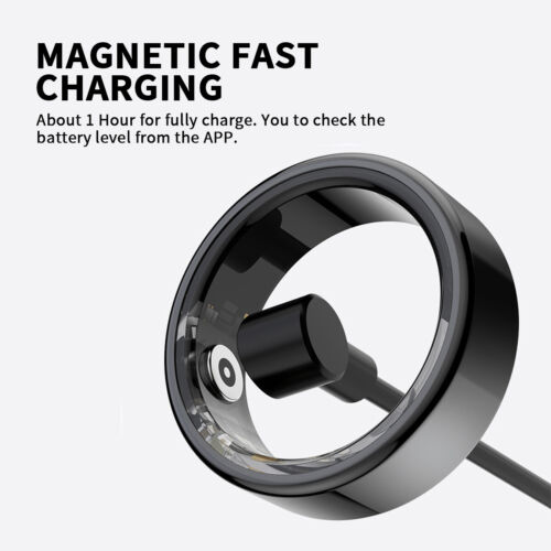 Smart Ring Health Waterproof Finger Ring Monitor Heart Rate Fitness Tracker - Picture 10 of 15
