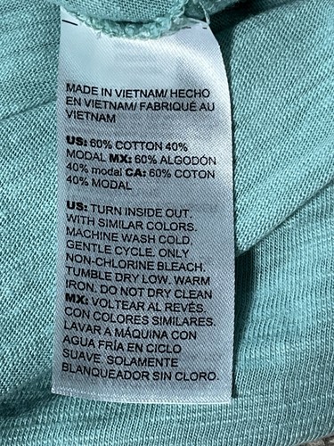 Chico's Bluse Oberteil Damen Medium (Chico's 1) grün Baumwolle V-Ausschnitt 3/4 Arm - Bild 10 von 10
