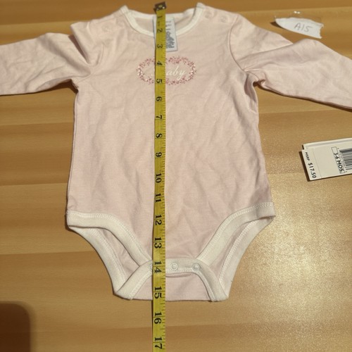 Tommy Hilfiger Baby Mädchen Body 3-6 Monate Rosa Baby Baumwolle Langarm Neu - Bild 9 von 9