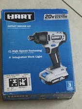 Hart 20-Volt Cordless Impact Driver Kit  With 1.5Ah Battery & Charger New