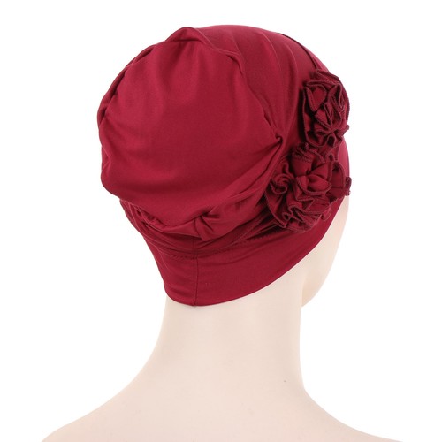 Flower Turban Hats for Women - Pre Tied Twist Solid Hedwrap Caps Chemo Cancer... - Picture 6 of 8