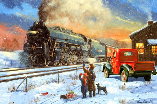 Wooden Jigsaw Puzzles For Adults - Home For Christmas (299 Piece Jigsaw Puzzle) - Picture 1 of 6