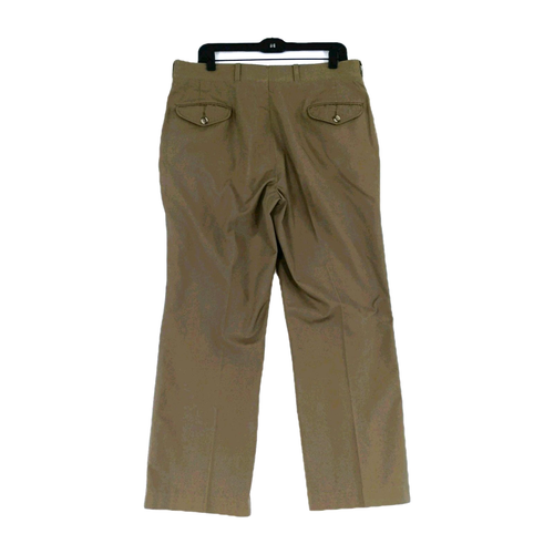 Pantalones de vestir LL Bean de colección para hombre 36x28 caqui pierna recta pantalones de oficina - Imagen 11 de 11