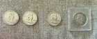 Lot of Four (4) Franklin Silver Half Dollars 1950’s